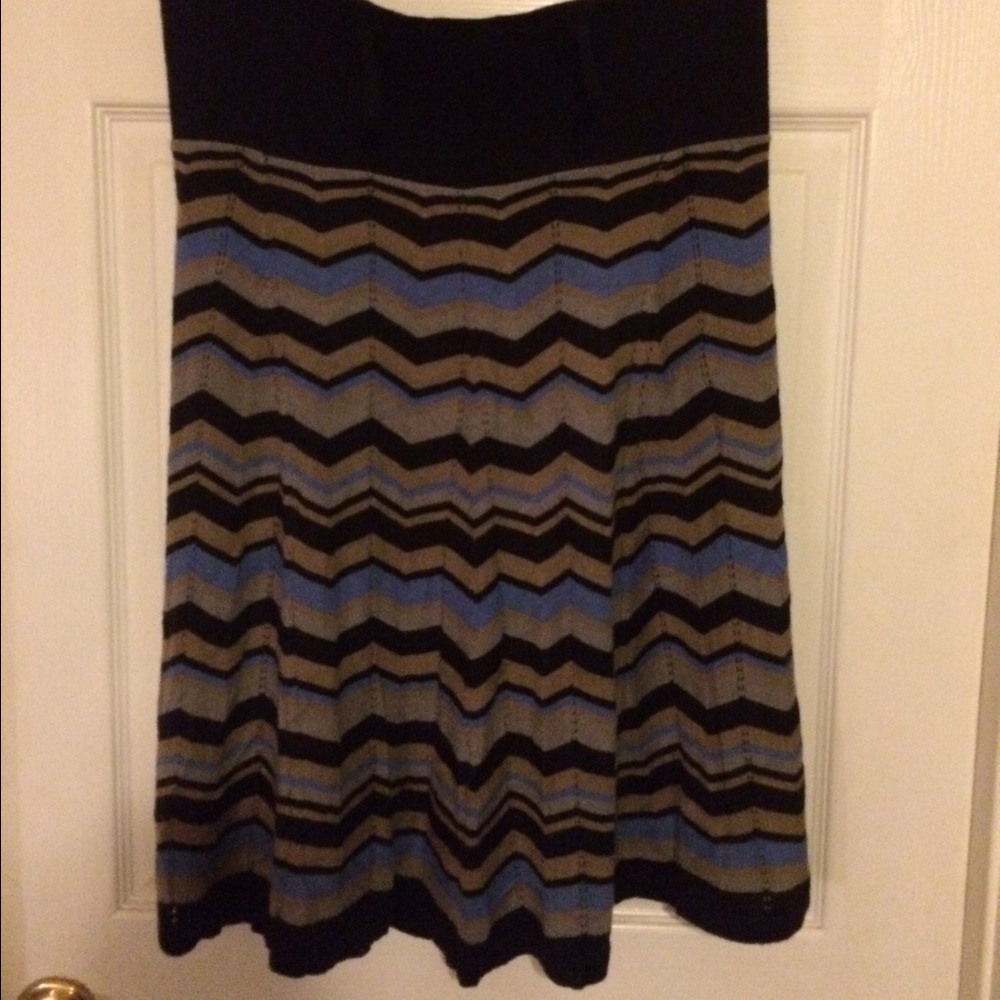 Lapis Wool Blend Skirt